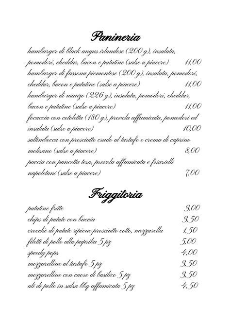 bar bojano menu|Bar Bojano